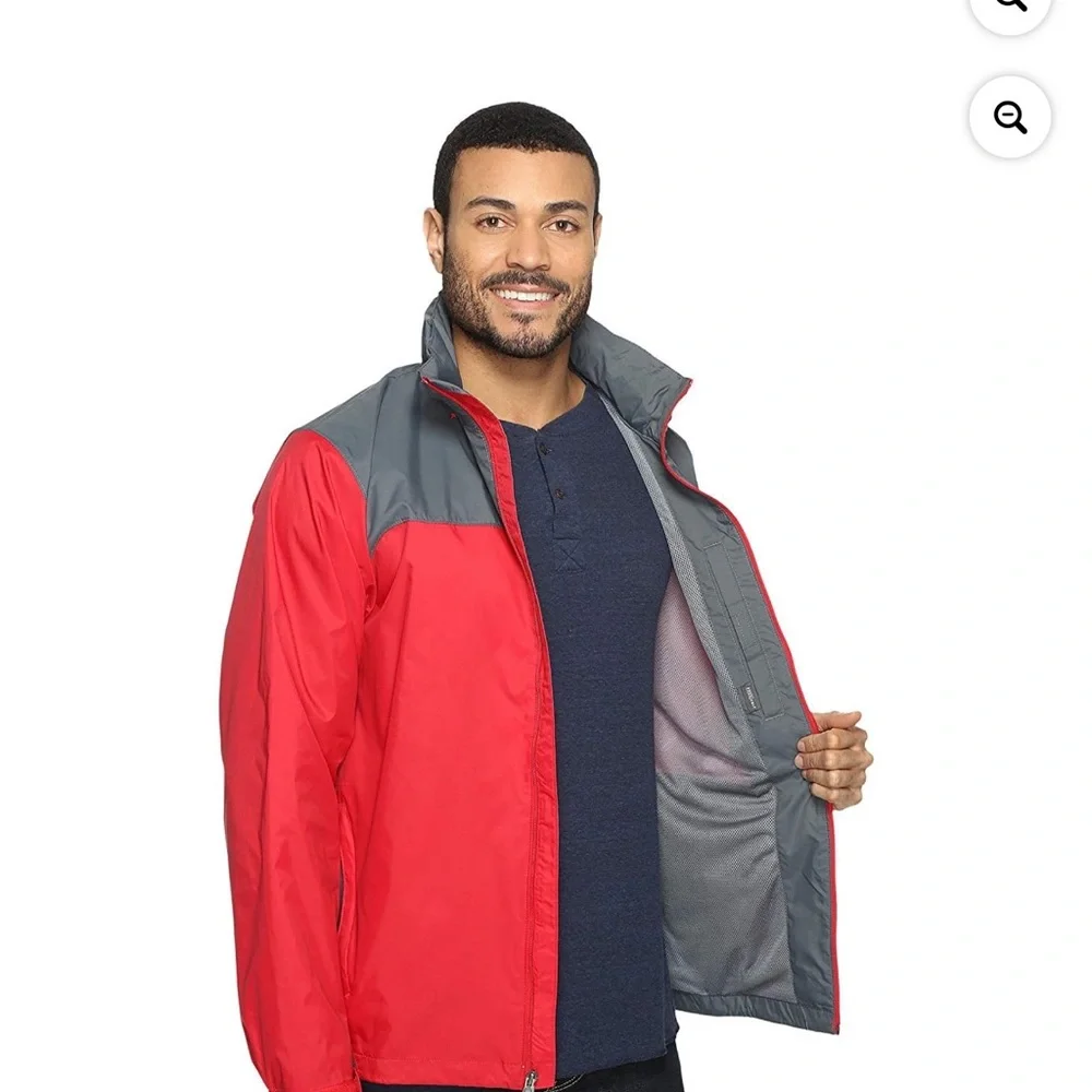 Columbia Mountain Red/Graphite Glennaker Lake Rain Jacket